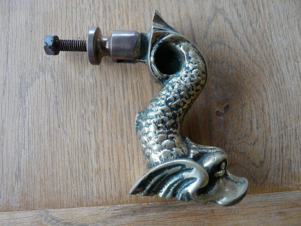 RD044Maltese Fish Door Knocker. Antique Door knockers