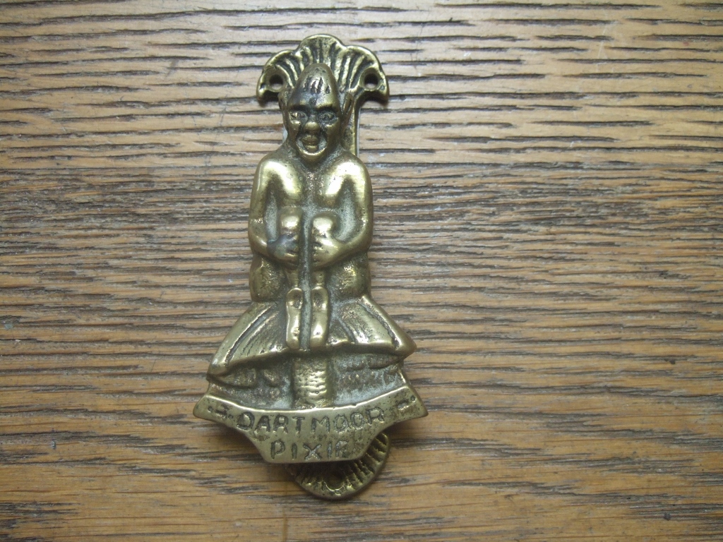 D065-Dartmoor Pixie Brass Antique Door Knocker Antique Door Knockers Dartmoor Pixie Door Knocker - D065 - D065-Dartmoor Pixie Brass Antique Door Knocker Antique Door Knockers