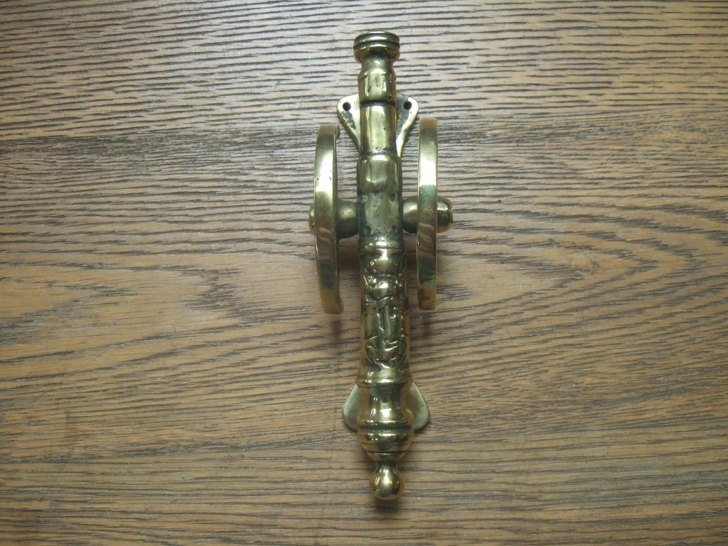 D084Brass Cannon Door Knocker Antique Door knockers