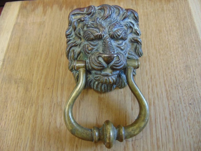 Victorian Brass Lion's Head Door KnockerD2390317 Antique Door knockers