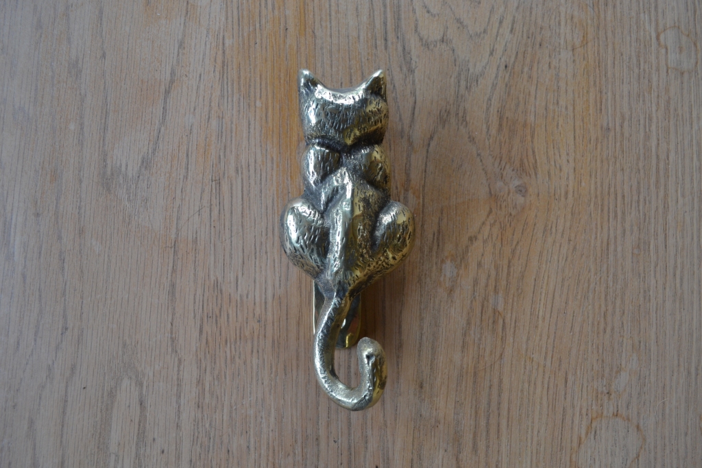 Cat Door Knocker Rd001 Antique Door Knockersantique Door Knockers