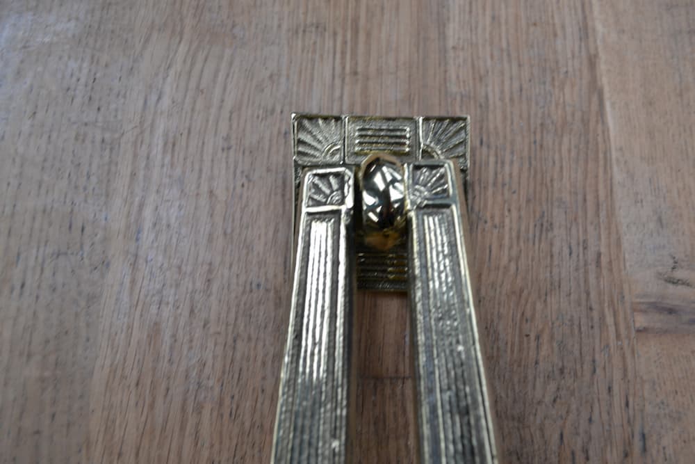 Arts and Crafts Style Drop open Knocker - RD010L - antediluvian