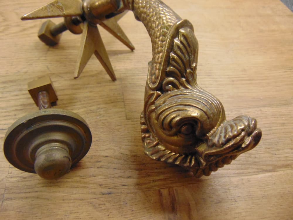 Maltese Fish Door Knocker D281L1120 Antique Door knockersAntique