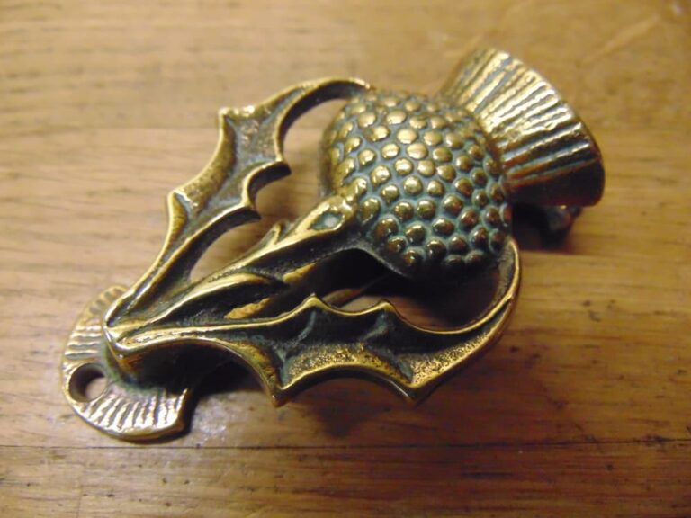 Scottish Thistle Door KnockerD1240521 Antique Door knockersAntique