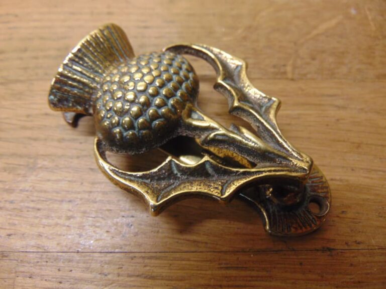 Scottish Thistle Door KnockerD1240521 Antique Door knockersAntique