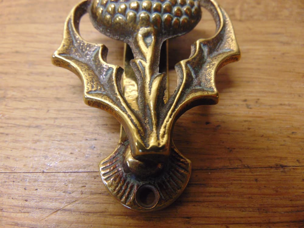 Scottish Thistle Door KnockerD1240521 Antique Door knockersAntique