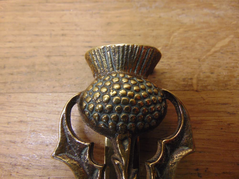 Scottish Thistle Door KnockerD1240521 Antique Door knockersAntique